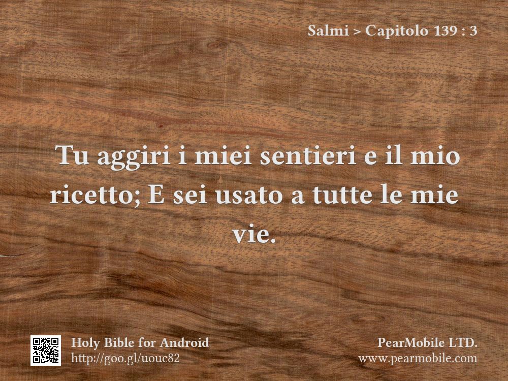 Salmi, Capitolo 139:3